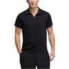 Adidas Solid Color Comfortable Breathable Casual Polo Shirt Men Tops Black H13836