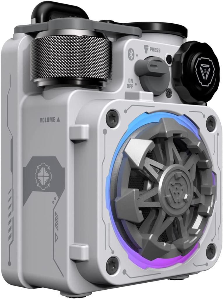 Muzen Cyber Cube-Pro Bluetooth Speaker, Bluetooth 5.0, Portable Speaker with Fidget Spinner, Crystal Clear Sound with RGB Led