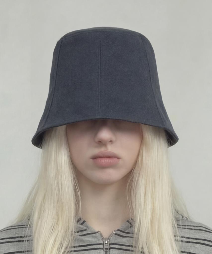 Eondeokeonteulolseutyudio Four Seasons Twill Cotton Bucket Hat Stand Bucket / Bio H Twill / Navy