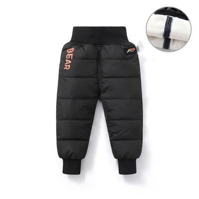 Winter Kids Trousers Baby Toddler Child Warm Fleece Down Pants Soft Fashion Waterproof Outdoor Trousers Kids Clothing
