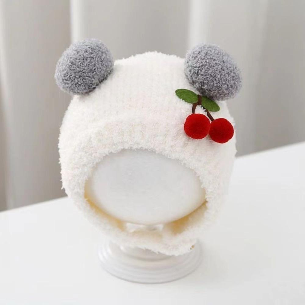 Thickened Warmer Cute Bear Ear Protection Cap New Warmer Beanie  Outdoor
