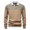 Men’s Euro Fit Long Sleeve Polo Collar Sweatshirt