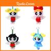 The Girls Powerpuff Blossom Raincoat Plush Toy Backpack Keychain Pendant Cartoon