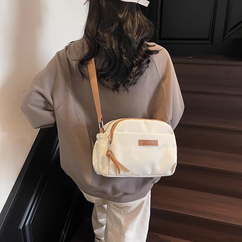 High Quality Nylon Shoulder Bag for Women Portable Waterproof Crossbody Handbag Lightweight Daily Wallet Bag