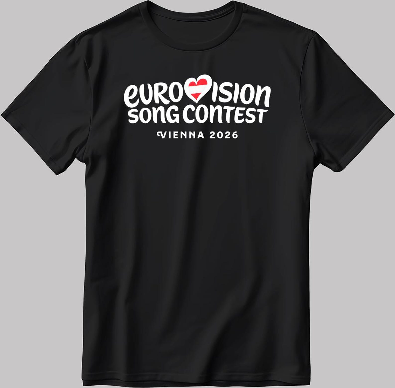 New logo Vienna Eurovision 2026 T-Shirt: Austria Song Contest EE26 3XL