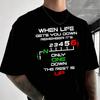Motorcycle 1N23456 Biker Heartbeat Motorcycle Graphic Print Men's and Women's T-shirt Cotton Ca