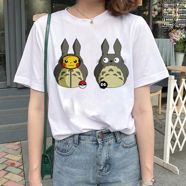 Totoro Spirit Away Tričko Studio Ghibli Femme Japonské Cartoon Anime Dámské Tričko Tričko Miyazaki Hayao Oblečení Žena Kawaii