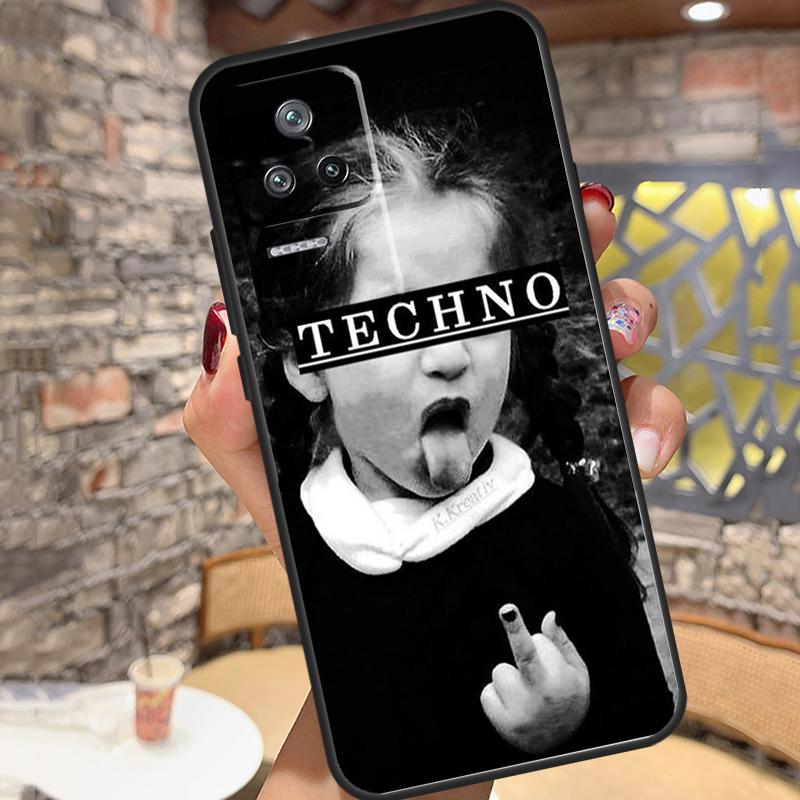 Techno Music Case For Xiaomi 14T Pro 13T 11T 12T 13 14 15 Ultra POCO X6 X7 Pro X3 X5 M6 F5 F6 Pro Cover