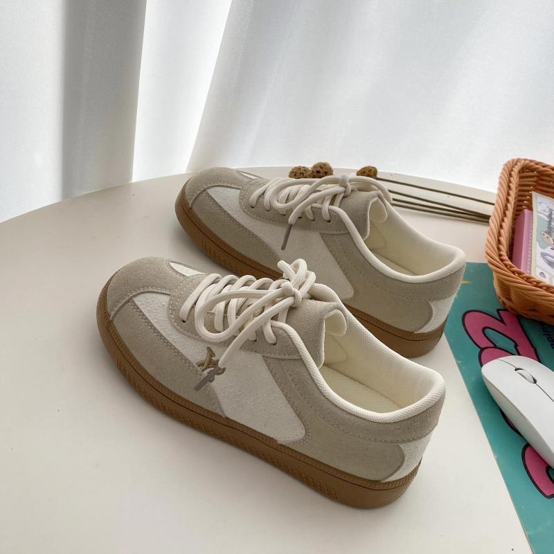 

2025 новые ретро кроссовки Dexun женские туфли ins простой дизайн корейская версия тренд универсальные белые туфли повседневные кеды 40