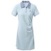 Women's Plaid Collar Short Sleeve A-Line Polo Dress