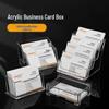 High Transparency Acrylic Business Card Holder Stand for Desktop Display and Storage