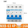 Chint NXB Air Switch Circuit Breaker: 1P, 2P, 3P, 4P Household Type D Three-Phase Disconnector 380V.