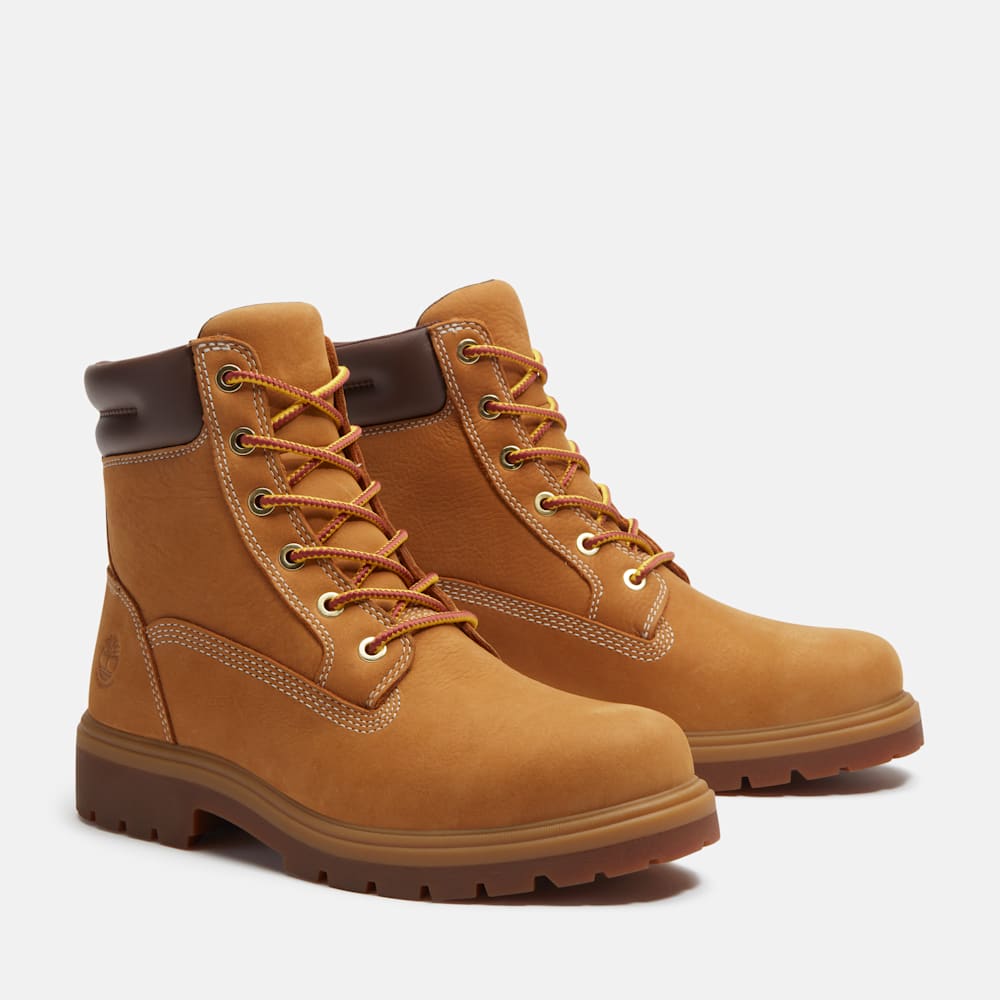 Timberland Women'S Auburn Falls Waterproof Worker Boots Wheat Brown_Tb0A41Pg7541