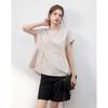 Demana Linen Blend Cap Sleeve Blouse