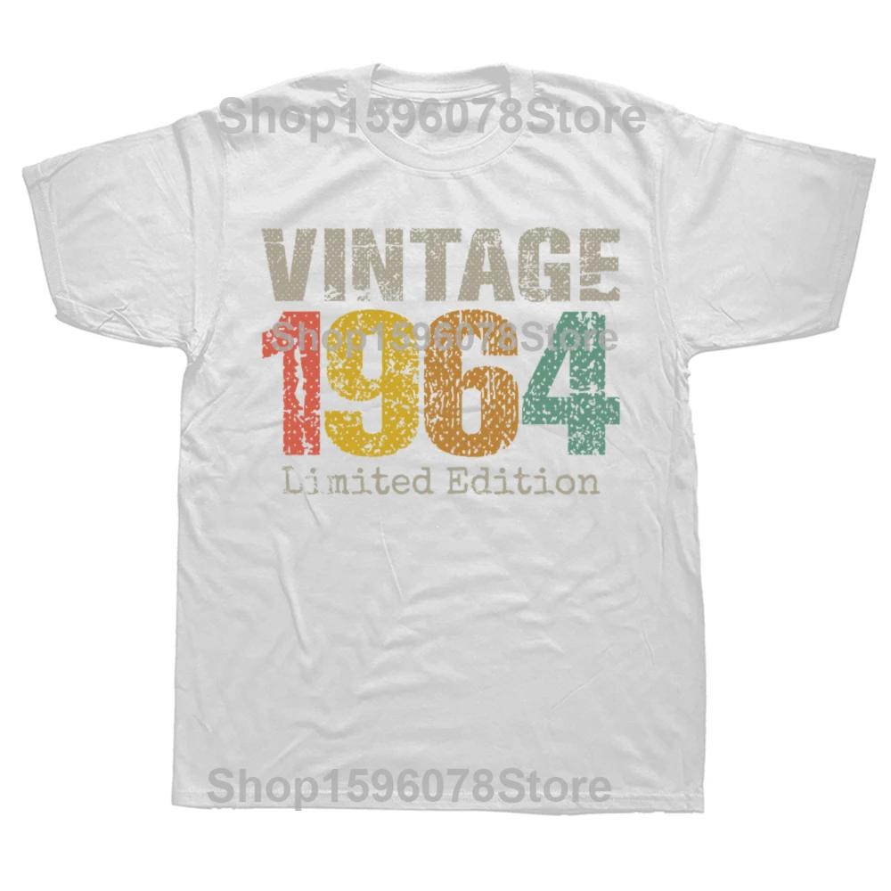 62 Year Old Gifts Vintage 1964 Limited Edition 62th Birthday Tee Tops Round Neck ShortSleeve Fashion Tshirt Basic Tshirts