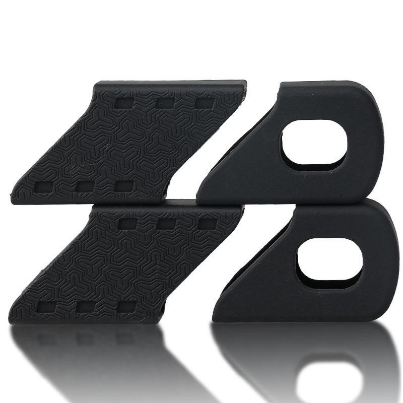 Crank Protective Cover Eco-Friendly Silicone Wear Resistant 1Pair Bike Crank Guard for Cross-Country Bicycle Cycling чёрный