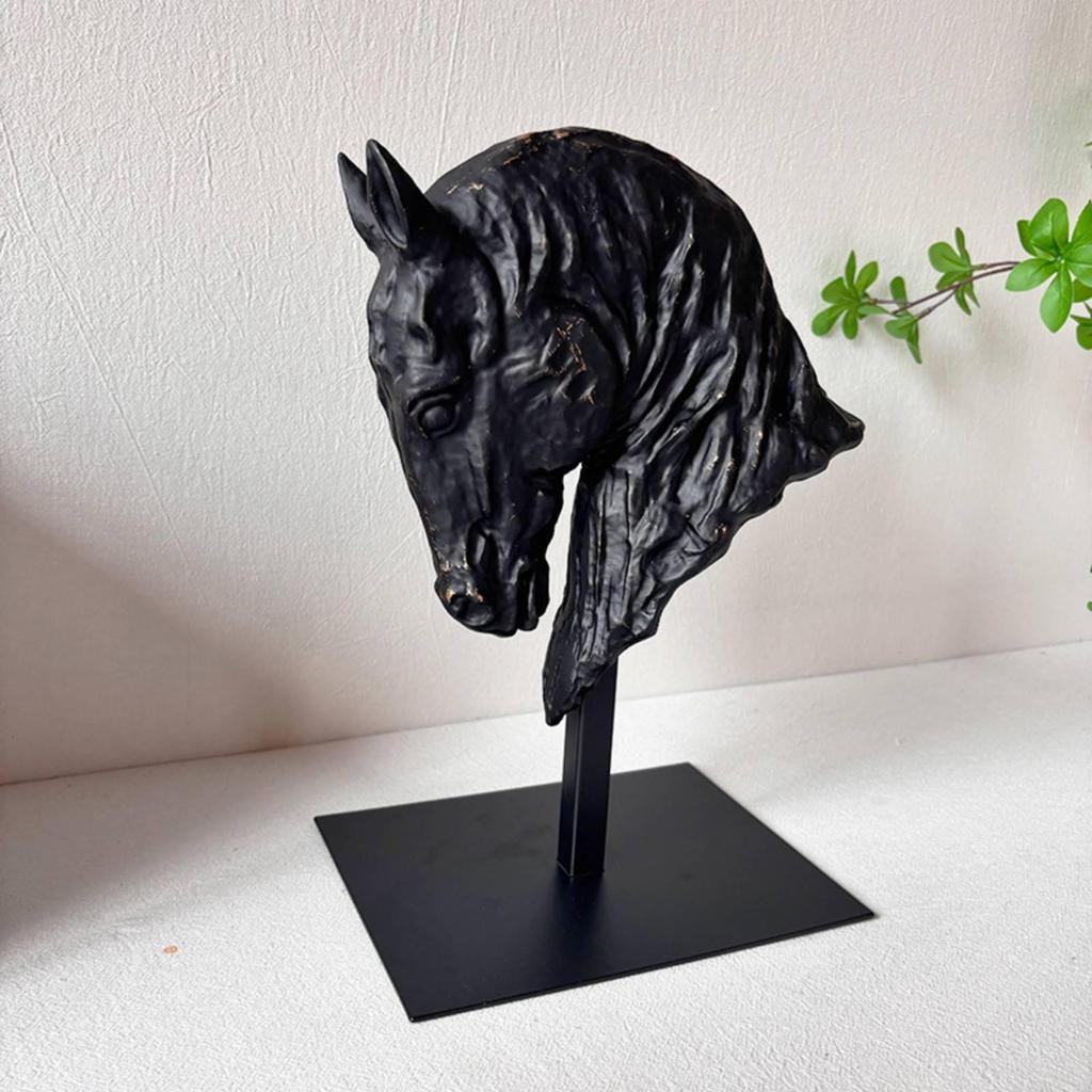 Abstract Horse Sculpture Modern Style Head Statue for Hotel, Model Room