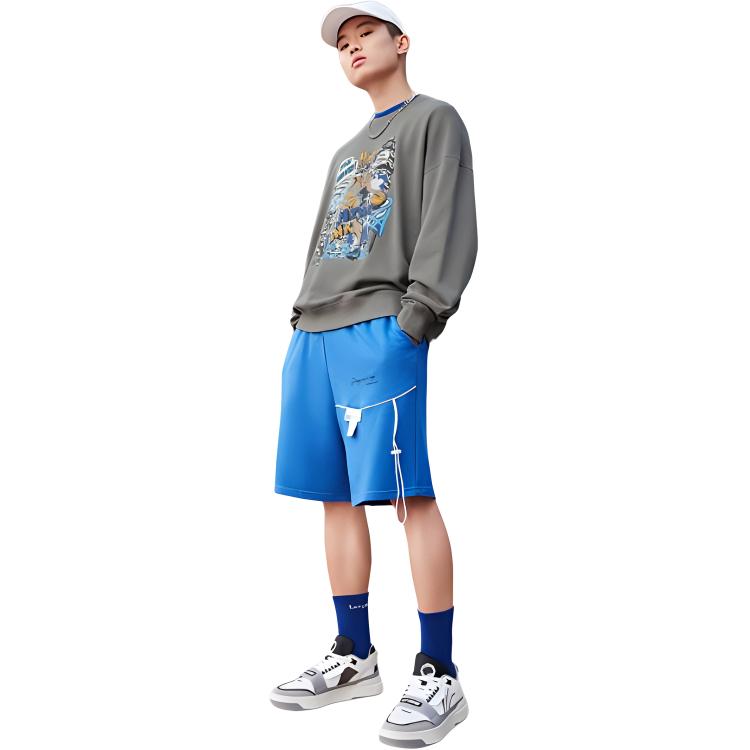 Li Ning Sweatshirt Unisex Shade 9 Gray AWDS555-4
