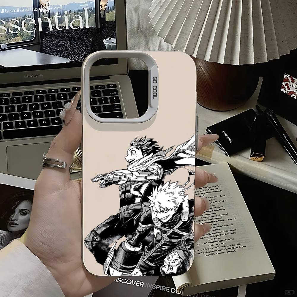 Cool A-My Hero Academia-S Phone Case For IPhone 16 15 14 13 12 11 Pro Max Plus Color Shockproof Back Silver Cover