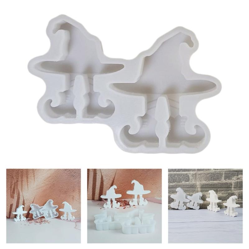 Silicone Halloweens Hat Mould for Candle Making and Elegant Decorations Food Grade Reusable Crafting Tool