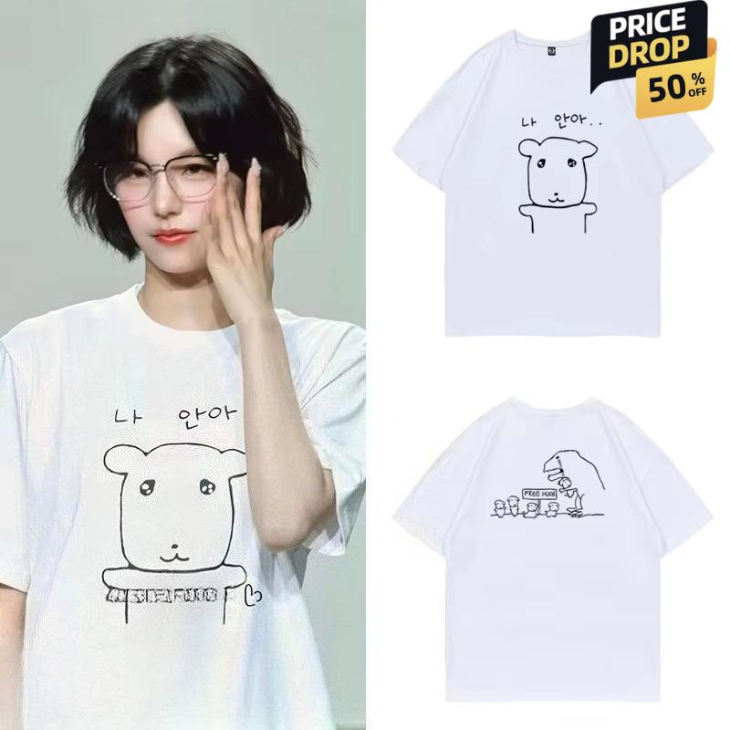 Comfort Top Women s Cute Slim Round Neck T-shirt, Funny Harajuku Graphic Short Sleeve, Summer Casual Daily Commute S разноцветный