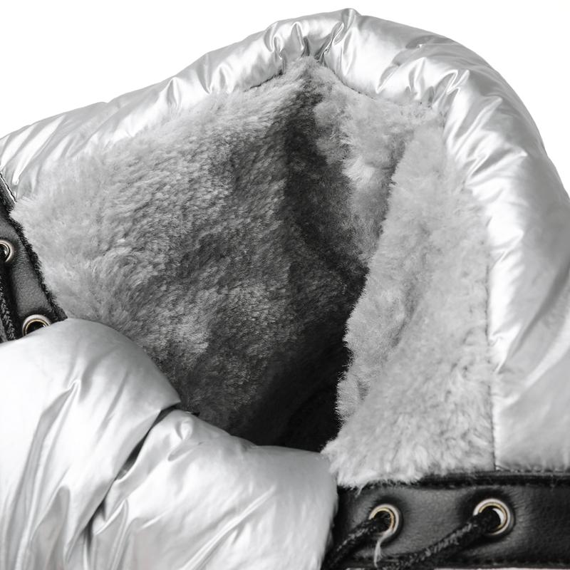 Autumn Winter New  Patchwork Women Snow Boots Causal Flat Bottom Waterproof Warm Plush Fur Sneakers Ankle Boots Sports Shoes