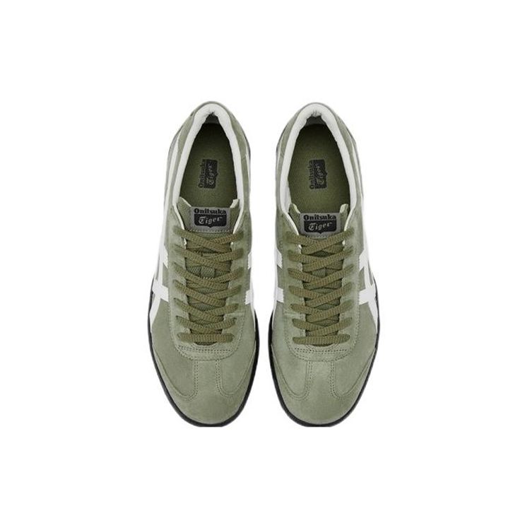 Onitsuka Tiger Tokuten Burnt Green White Black Unisex Low Top Suede Retro Trainer Sneakers 1183A907-300