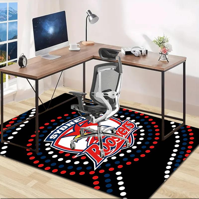 1pc Football Team Design Area Rug - Non-Slip, Soft & Cozy Floor Mat for Living Room, Bedroom, Office - Indoor/Outdoor Decorative Carpet