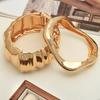 European and American Ins Wind Zinc Alloy Texture Pleated Fashion Bracelet Niche Design Spring Women's Bracelet