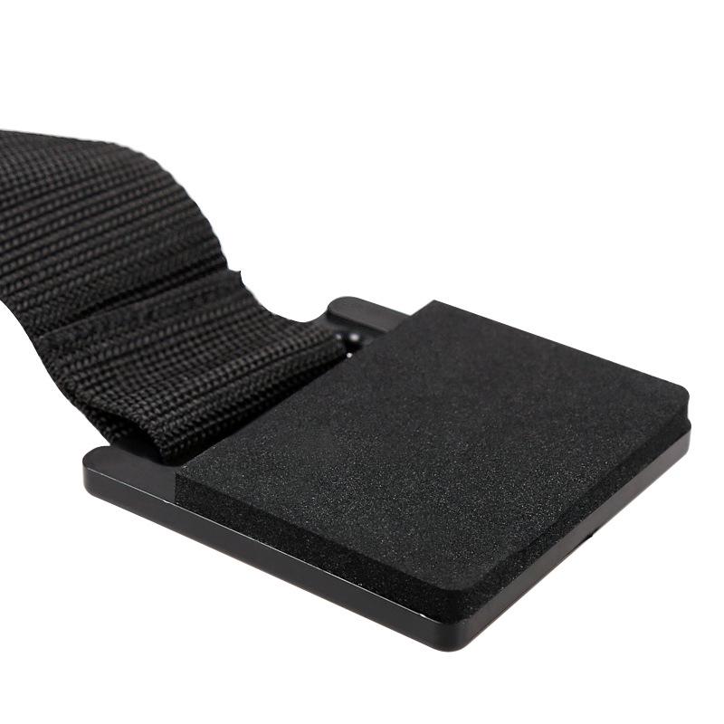 Black Woven Cello Anti-slip Mat with Sponge Pad and Strap Accessories