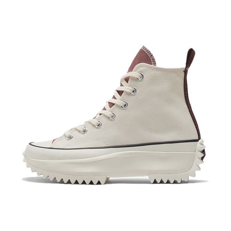 Converse Run Star Hike Tri-Panel Comfortable Versatile High-Top Canvas Shoes Unisex Sneakers Orange White 171122C