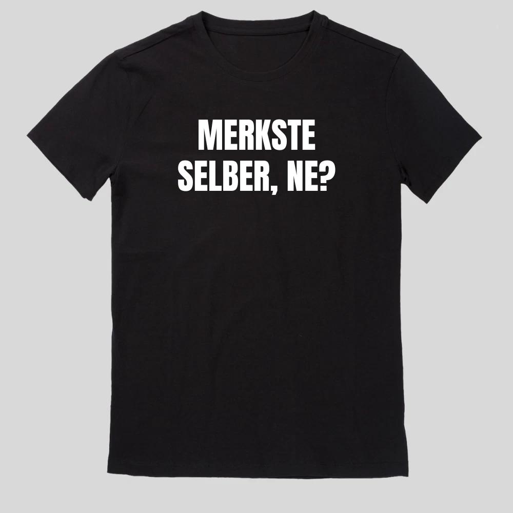 Remember yourself, no? Fun Fun Sayings Funny Cartoon 100% Cotton T-shirt Mens Tees Top Size XS to 5XL- S