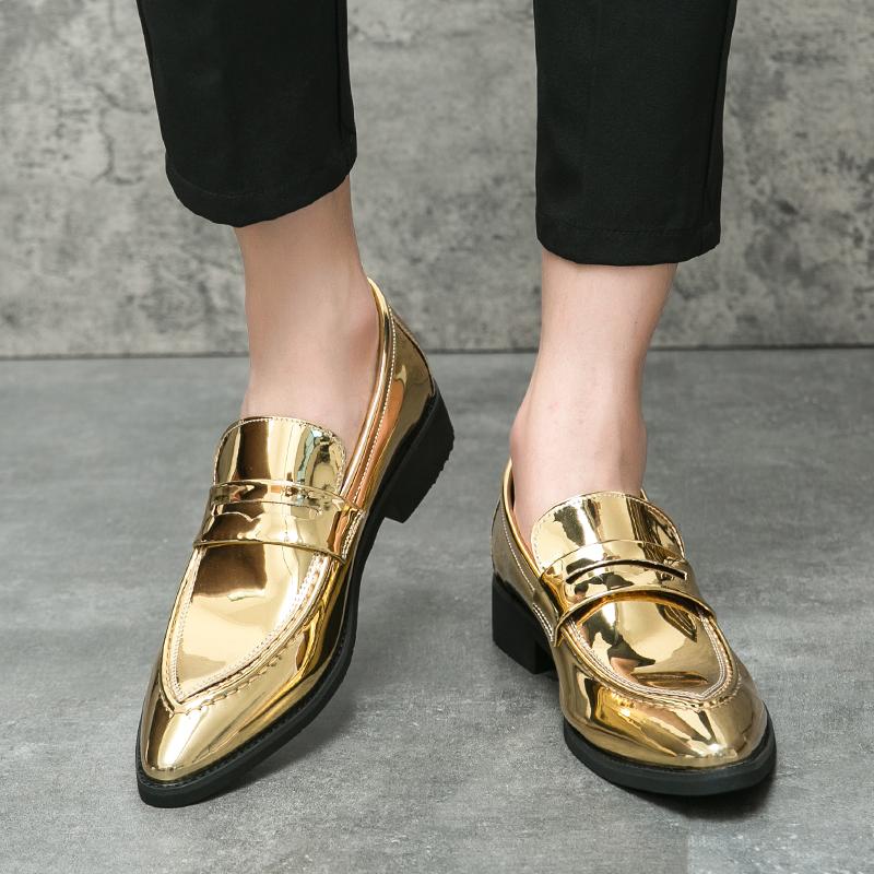 Multiple Colors Leather Men Shoes Casual Italian Loafers Slip-on Office Shoes Men Designer Nightclub Formal Party Driving Shoes