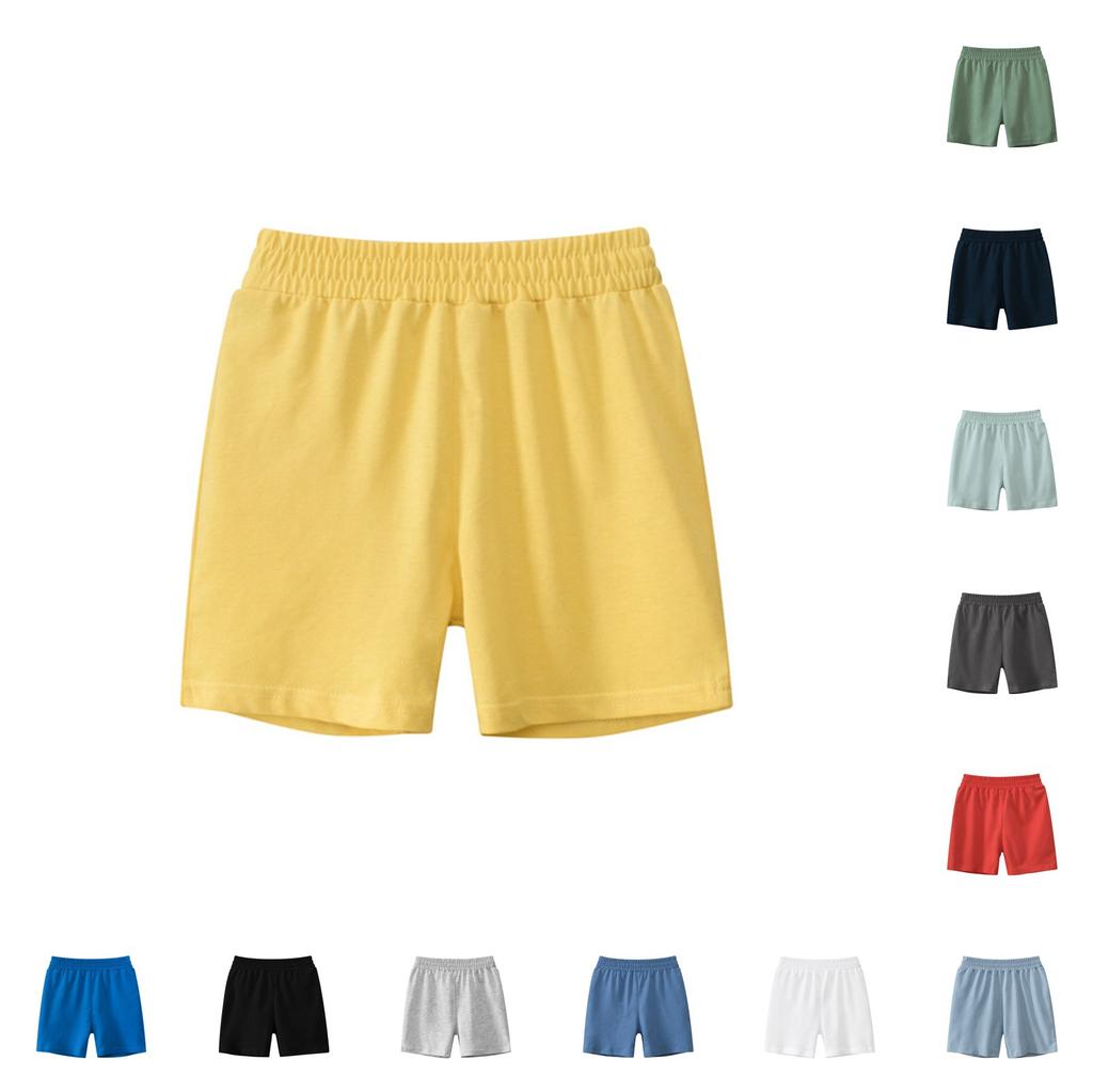 Letnie chłopięce spodenki w jednolitym kolorze