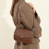 Spring Style Niche Light Luxury One Shoulder Crossbody Bag Temperament Douyin Retro Soft Leather