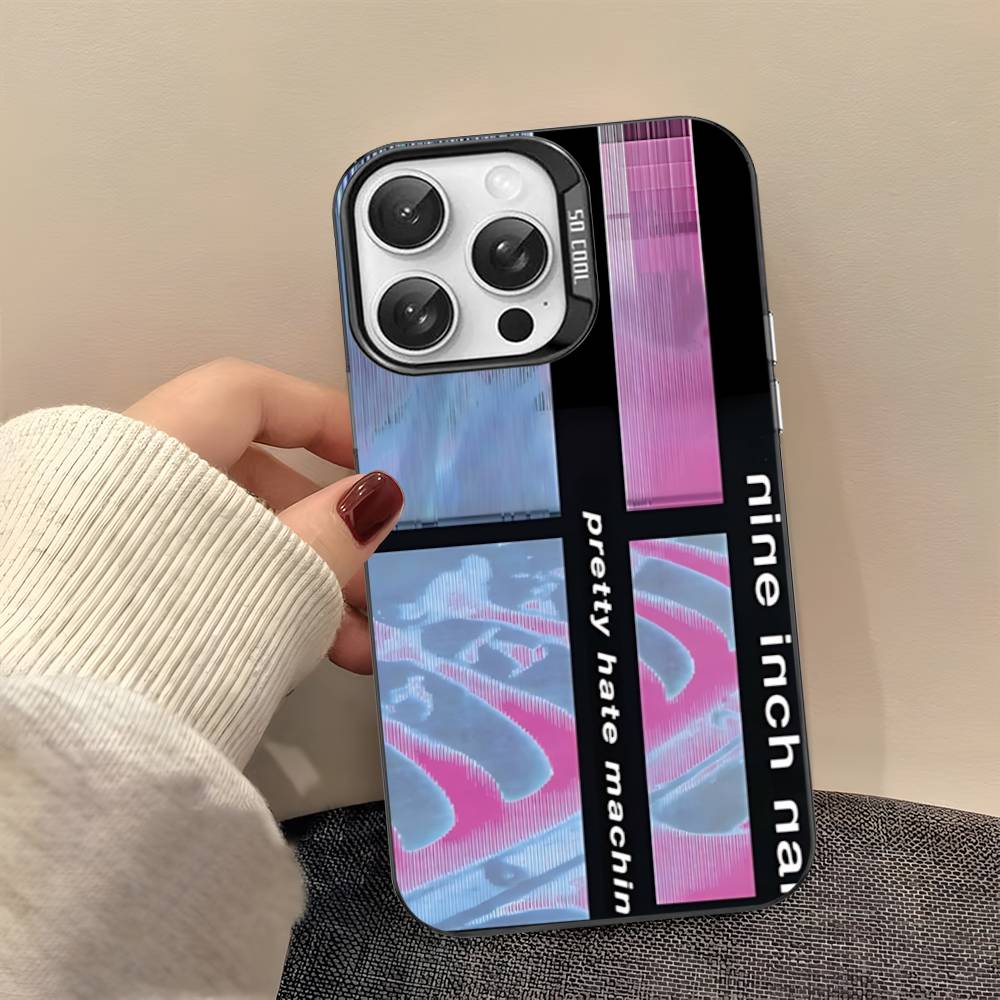 

1pc Rock Band Nine I-Inch N-Nails Phone Case For IPhone 16 15 14 13 12 11 17 Pro MAX Plus Pro Matte Shockproof Cover iPhone 17 Air