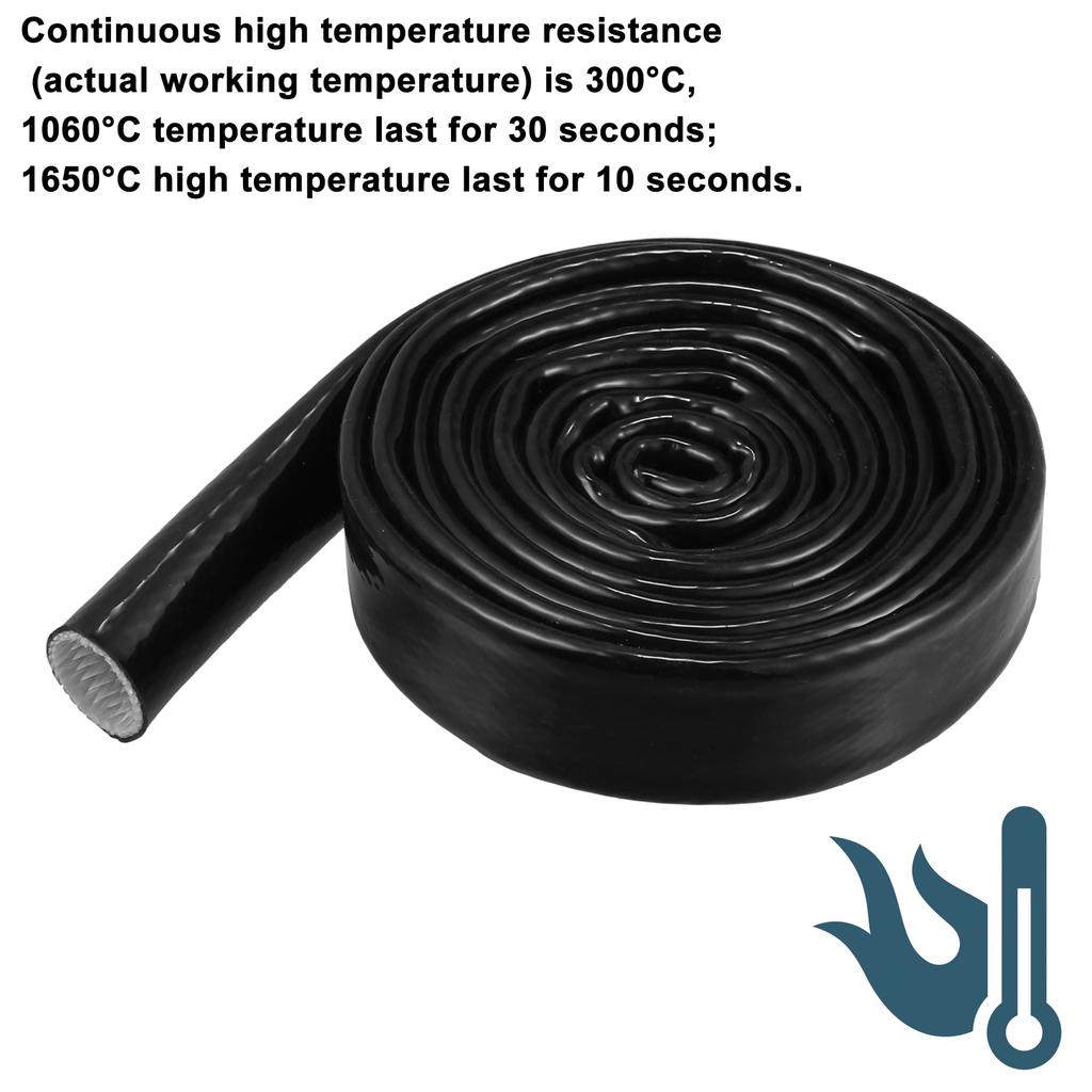 X AUTOHAUX Fuel Hose Protective Cover for Car Insulation Pipe Protective Cover Heat Shield