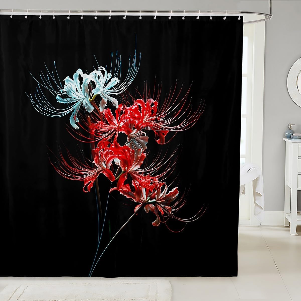 

Cartoon Cat Kids Shower Curtains,Ocean Wave Japanese Ukiyo-e Bathroom Curtain,Ragdoll Abstract Stripe Home Decor,Sea Blue Retr 90x180cm