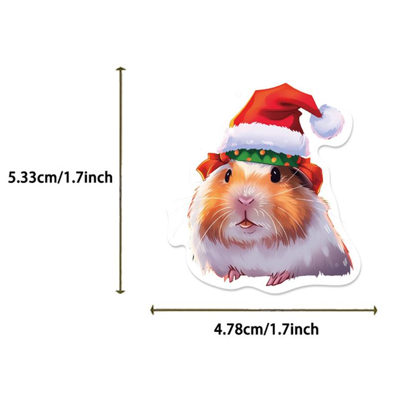 50Pcs Cartoon Guinea Pig Stickers Cute Animals Pvc Decals Funny Decoration Toy Gift Diy Fridge Helmet Phone Suitcase Sticker