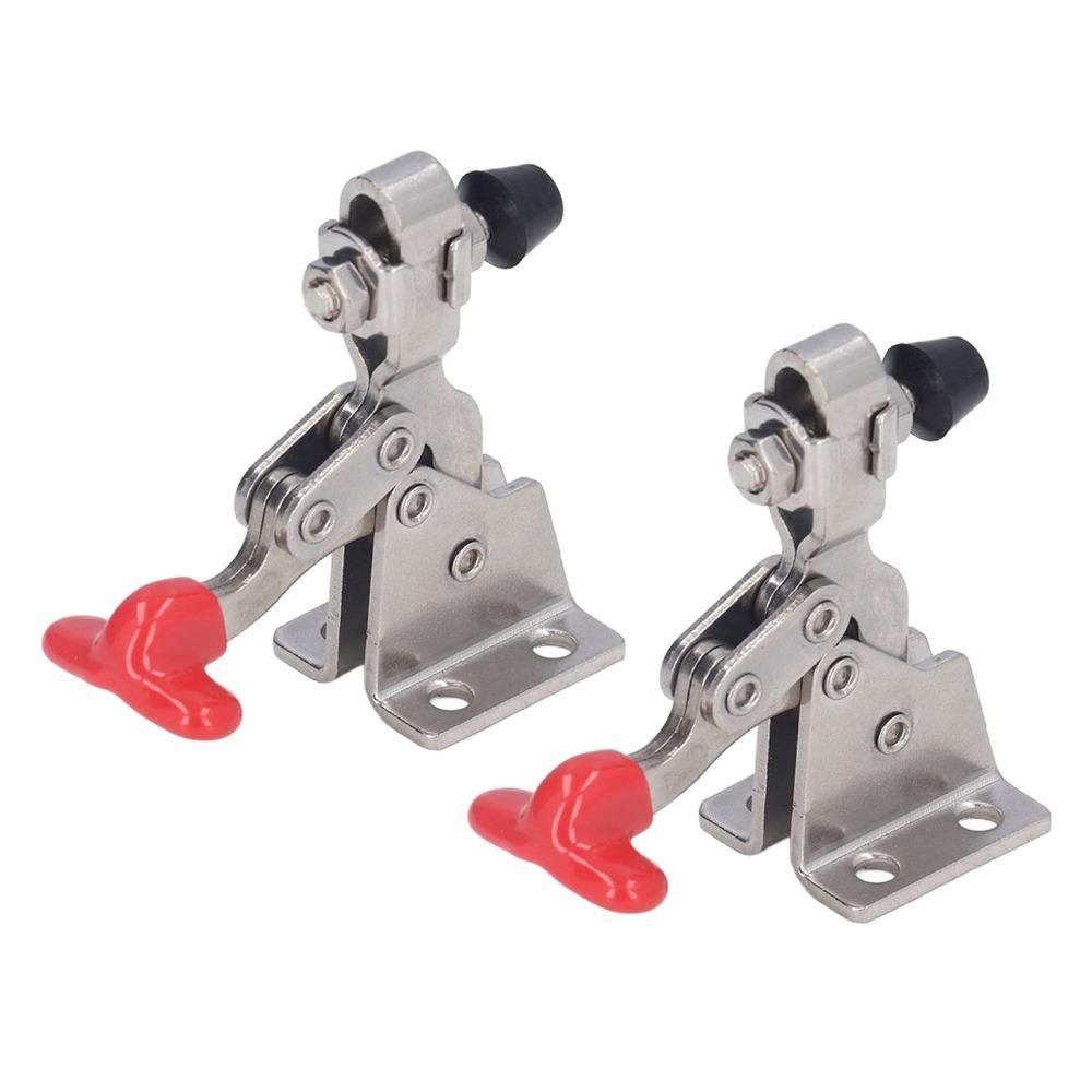 2pcs Precision Toggle Clamps Adjustable Quick Release Clamp Vertical Toggle Clamp  Home Decoration