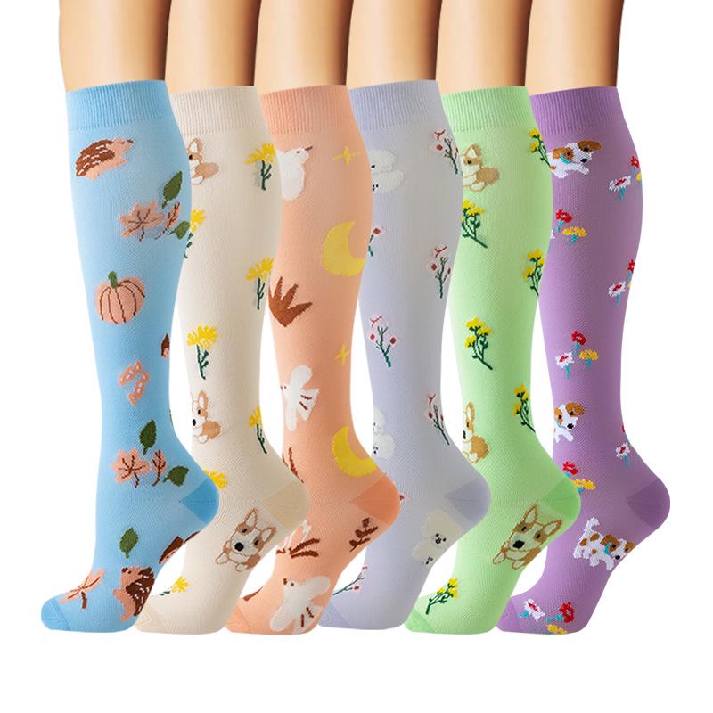 Cross-border Over-the-Knee Compression Yoga & Sport Socks Set