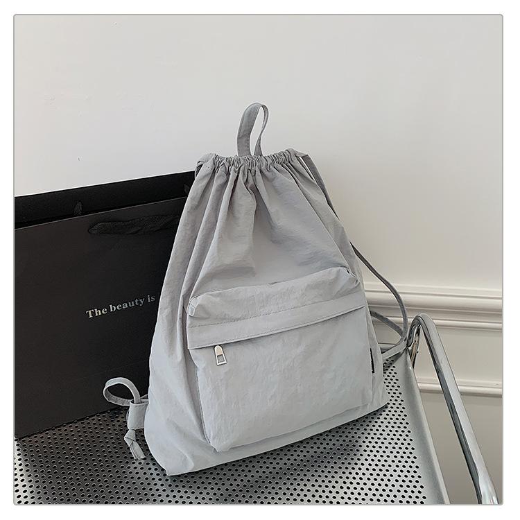 

Школьная сумка простая и легкая, сумка-баул для поездок, спортивный рюкзак, мужской и женский досуг большой вместимости серый