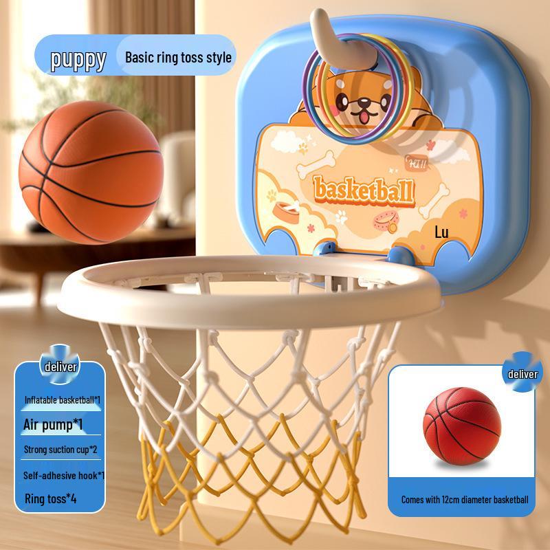 Toddler Basketball Hoop & Stand for Indoor Play - 1-3 Years Old, Quiet Home Toy & Birthday Gift