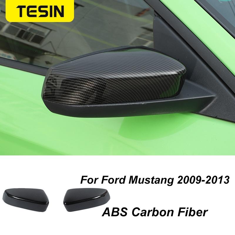 TESIN Autocolante de acoperire pentru decorațiuni interioare din fibră de carbon pentru Ford Mustang 2009 2010 2011 2012 2013 2014 Exterior