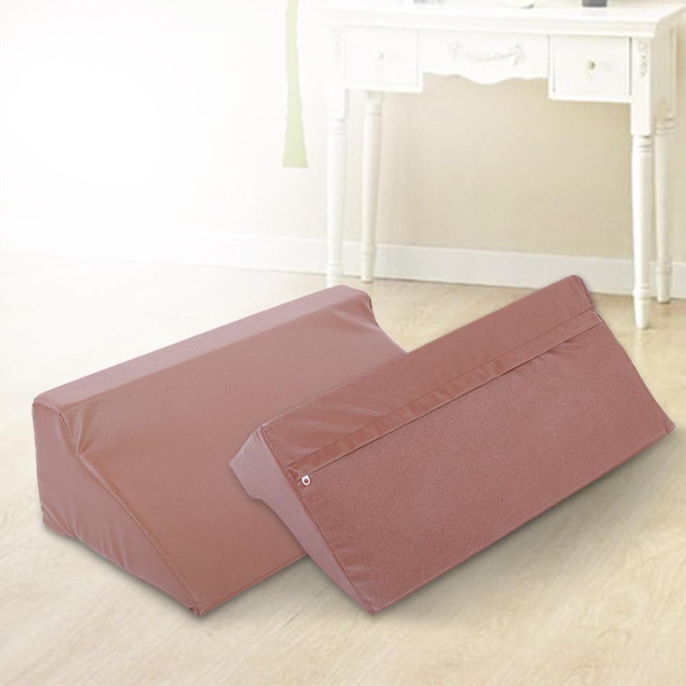 PU Leather Foam Wedge Cushion Leg Elevation Back Lumbar Support Pillow