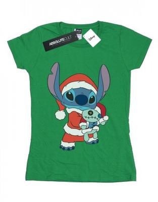 Damen/Damen Lilo und Stitch Stitch Weihnachts-Baumwoll-T-Shirt
