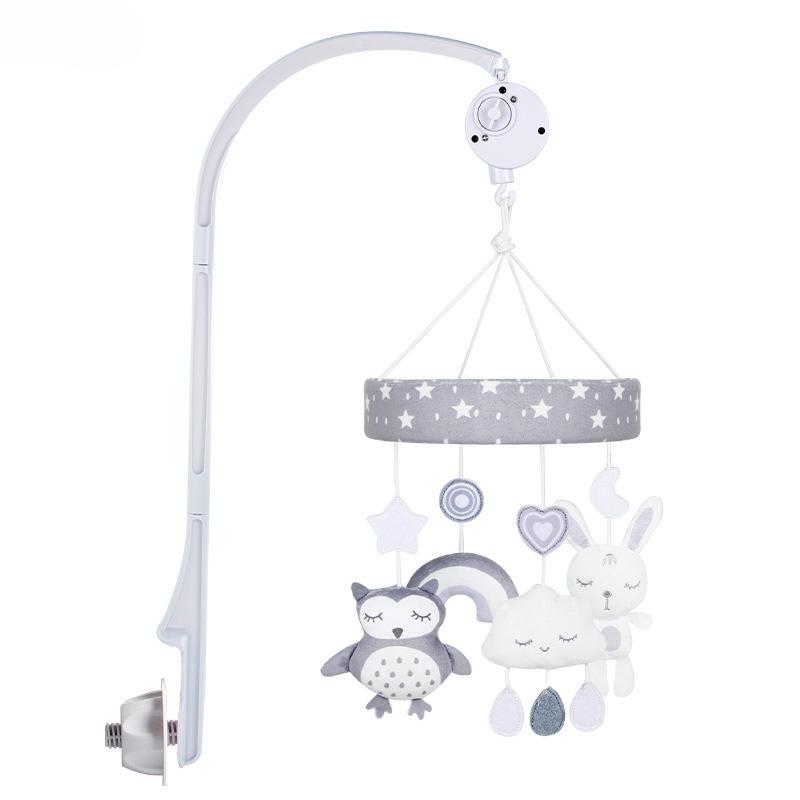 Baby Bed Bell Nordic Style Cartoon Animal Mobile Rattles Toy 0-12 Months Carousel Crib Holder Accessories For Newborn Gifts