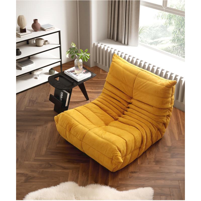 Compression Caterpillar Sofa Living Room Sleepable and Reclining Balcony Single Bedroom Fabric Lazy Sofa Small Household