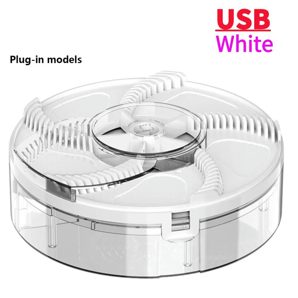 

Автоматическая ловушка для мух, перезаряжаемая через USB, подключаемая, 1200 мАч, физическое отлавливание мух, кухонная ловушка для мух, тихая, съемная, отпугиватель насекомых