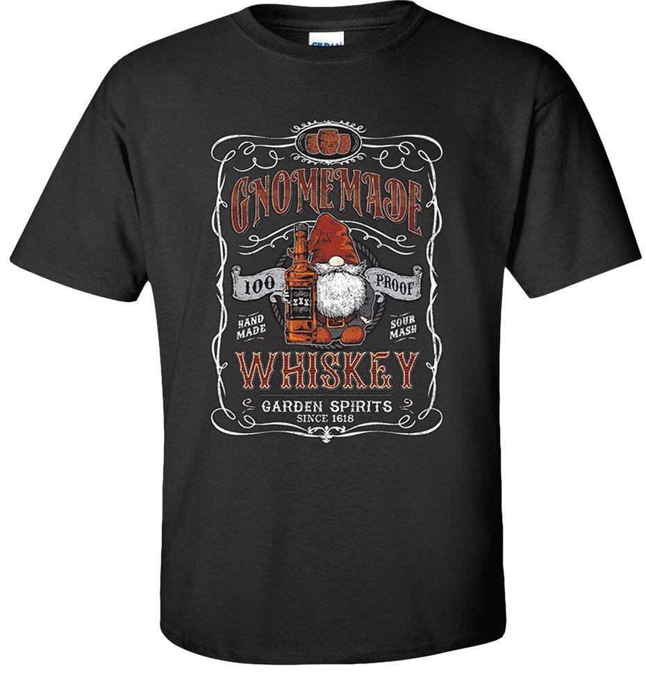 

Футболка унисекс с принтом Gnome Gnomemade Whiskey Funny Gnomes S